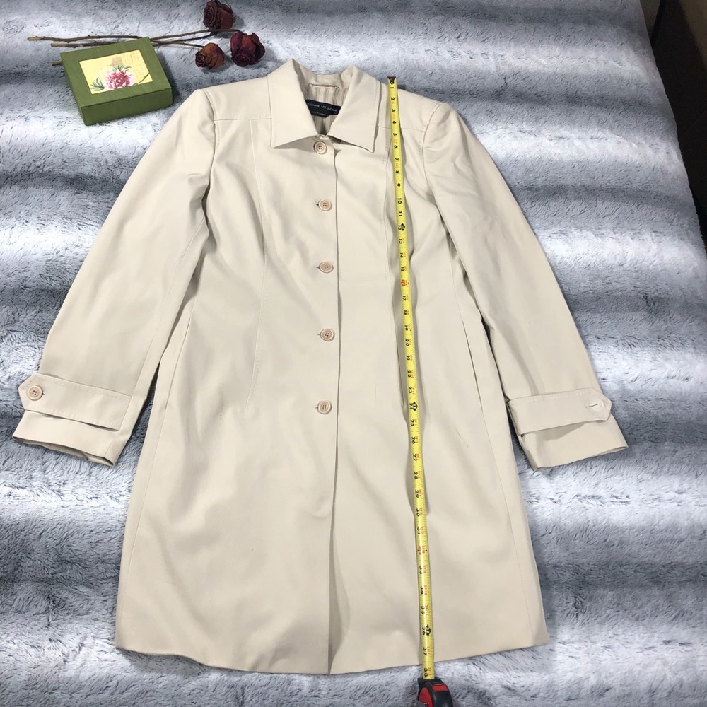Adrienne Vittadini trench belted Button  Coat